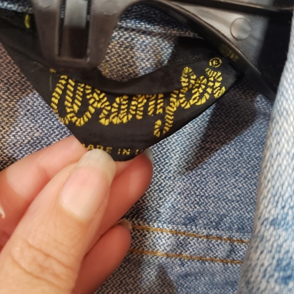 VINTAGE WRANGLER 70s Blue Jean Jacket Denim - Picture 7 of 10